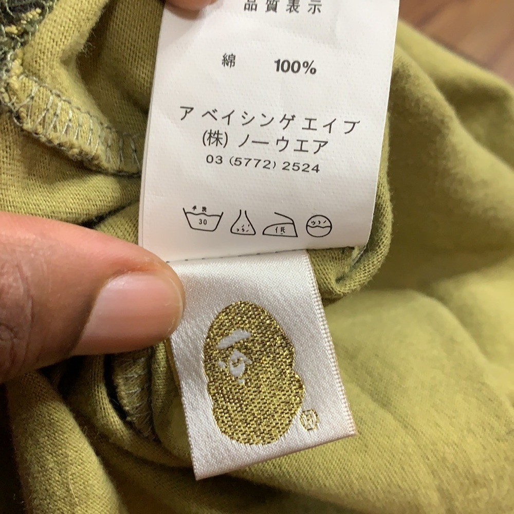 A Bathing Bape Women Split TShirt Camo/Black (M) - Picture 12 of 14
